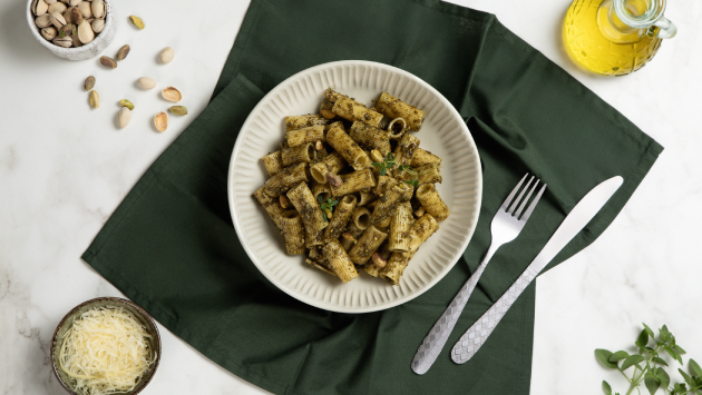 Rigatoni ao pesto de pistache